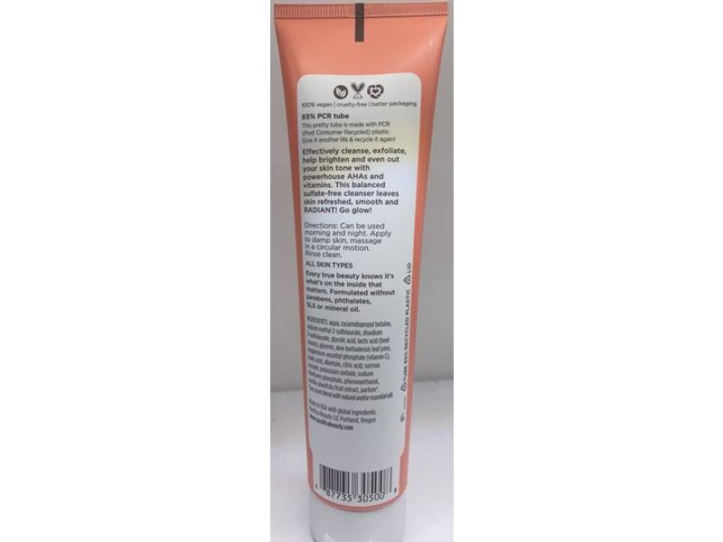 Pacifica Beauty Glow Baby Brightening Face Wash, 5 fl oz/147 mL