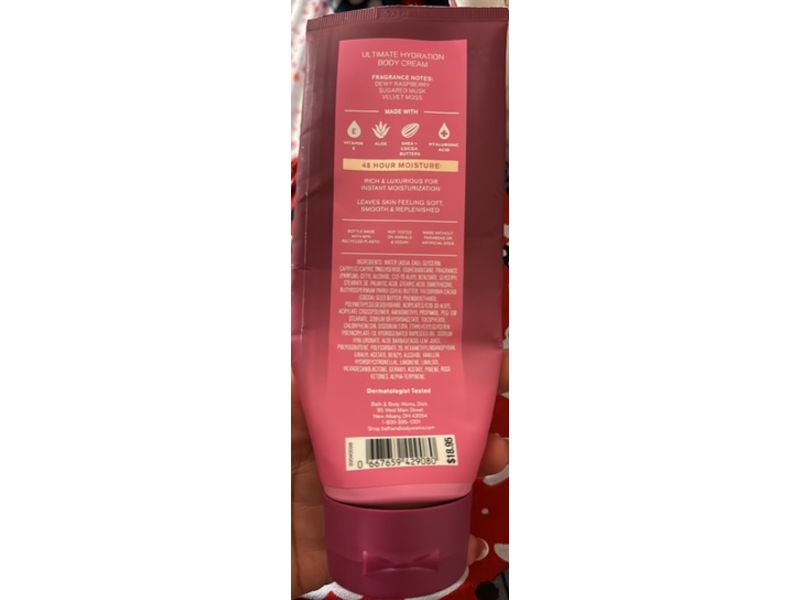 Bath & Body Works Fruity Musk Body Cream, 8 oz/226 g