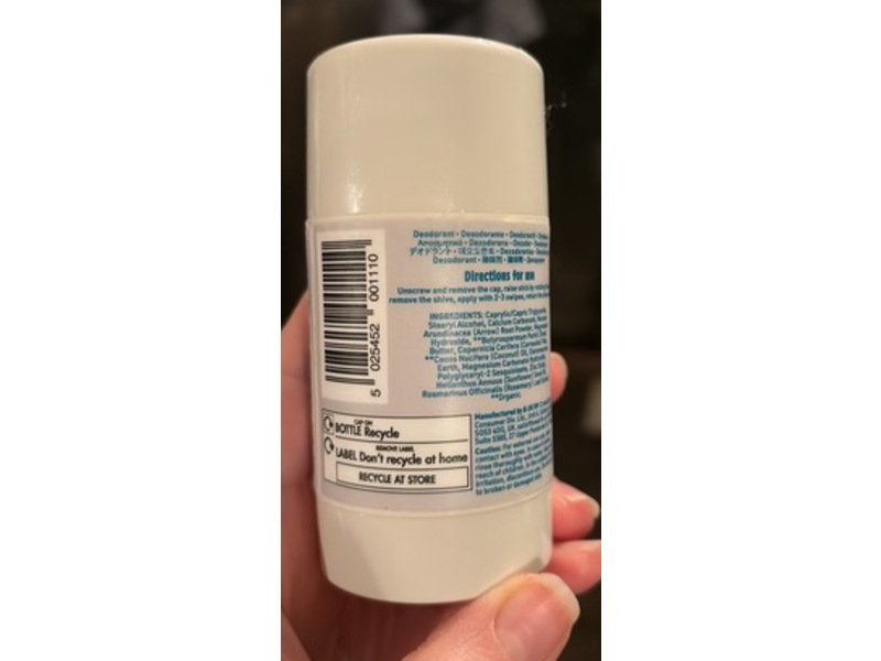 Salt Of The Earth Deodorant, Unscented, 2.96 oz/84 g