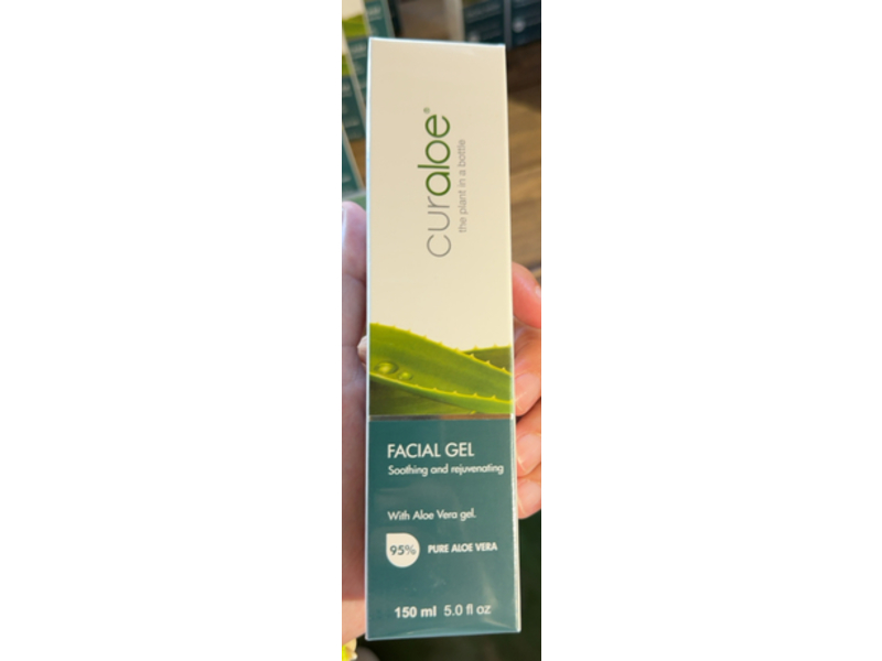 Curaloe Facial Gel, Aloe Vera, 5 fl oz/150 mL