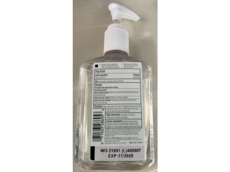 Purell Advanced Instant Hand Sanitizer, Refreshing Gel, 8 fl oz/236 mL