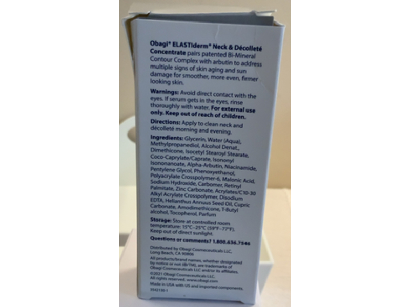 Obagi Medical Elastiderm Neck & Decollete Concentrate, 1 fl oz/30 mL