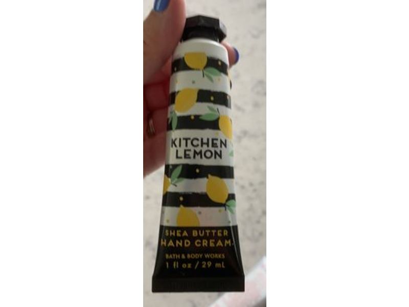 Bath & Body Works Shea Butter Hand Cream, Kitchen Lemon, 1 fl oz/29 mL