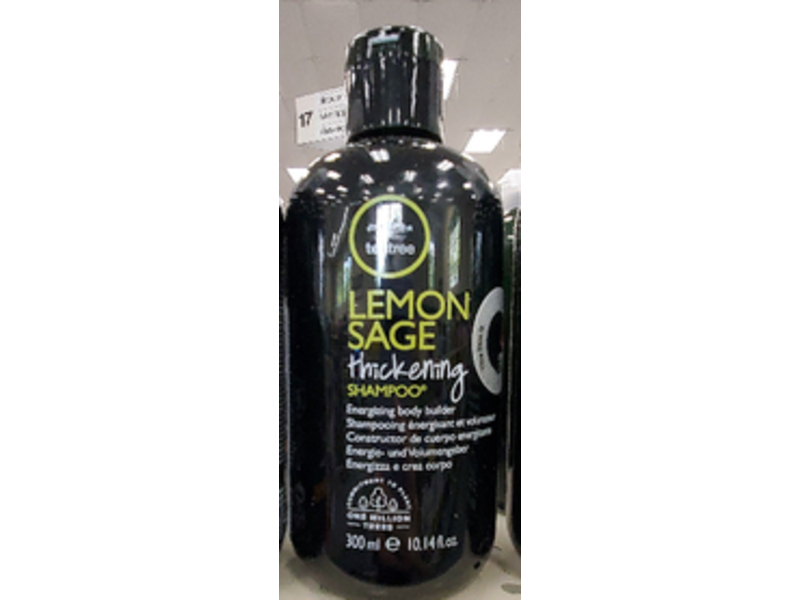 Tea Tree Thickening Shampoo, Lemon Sage, 10.14 fl oz/300 mL