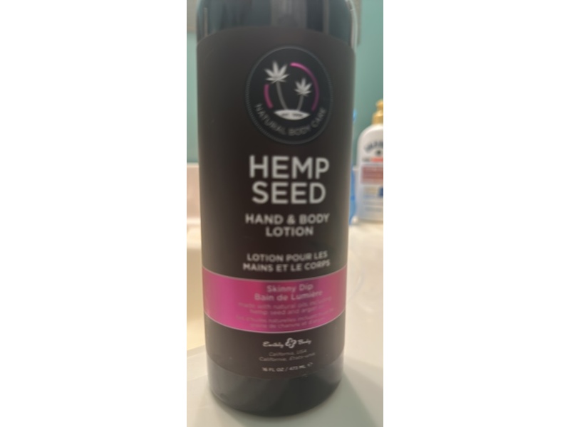 Earthly Body Hemp Seed Hand & Body Lotion, 16 fl oz/473 mL