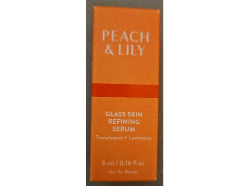 Peach & Lily Glass Refining Serum, Peach Extract + Peptide Complex, 0.16 fl oz / 5 mL