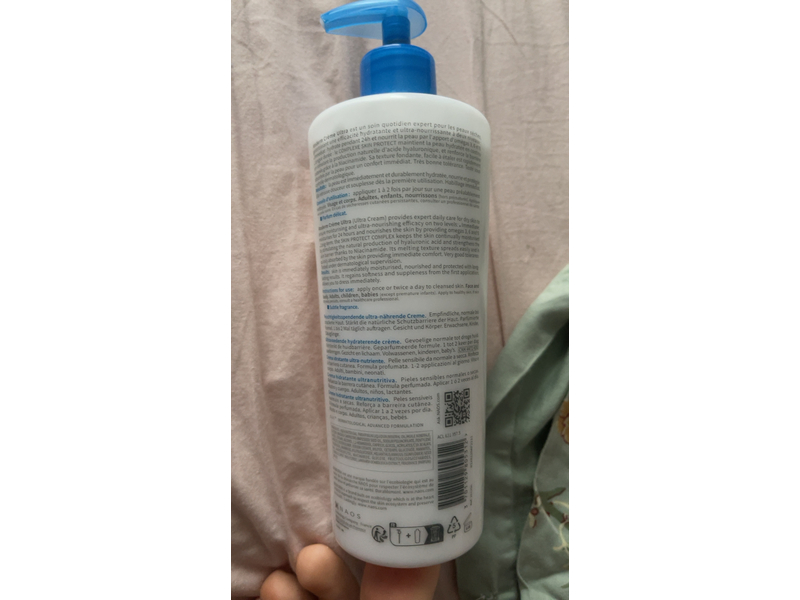 Bioderma Atoderm Creme Ultra-Nourishing Cream, Normal To Dry Sensitive Skin, 16.9 fl oz/500 mL