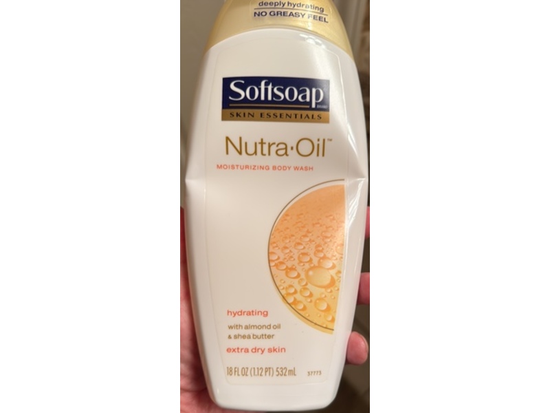 Softsoap Nutra-Oil Hydrating Moisturizing Body Wash, Almond Oil & Shea Butter, 18 fl oz.532 mL