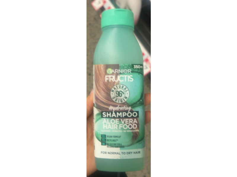 Garnier Fructis Hydrating Shampoo, Aloe Vera, 350 mL
