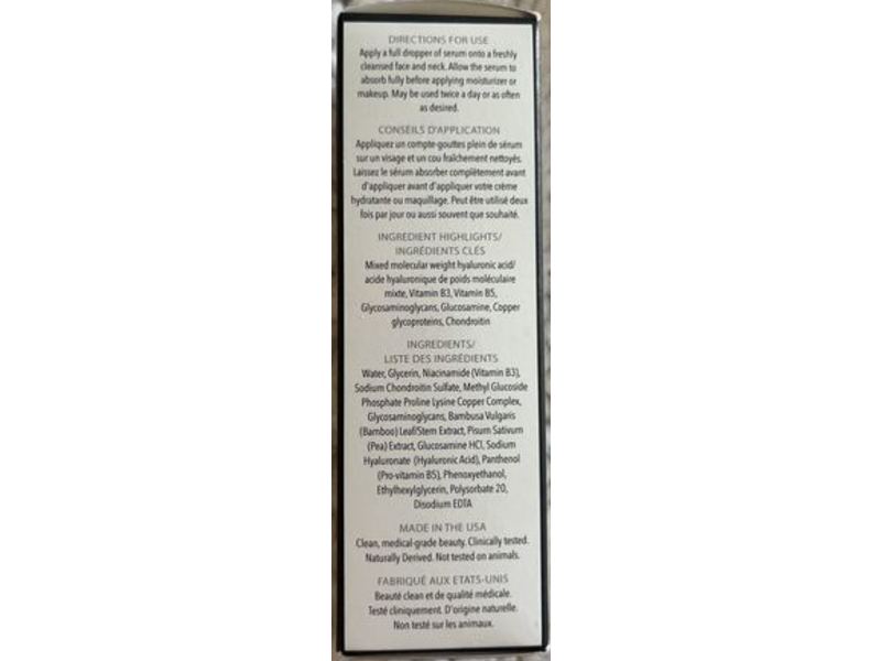 Dr. Lara Devgan Scientific Beauty Hyaluronic Serum, 1 oz/30 mL