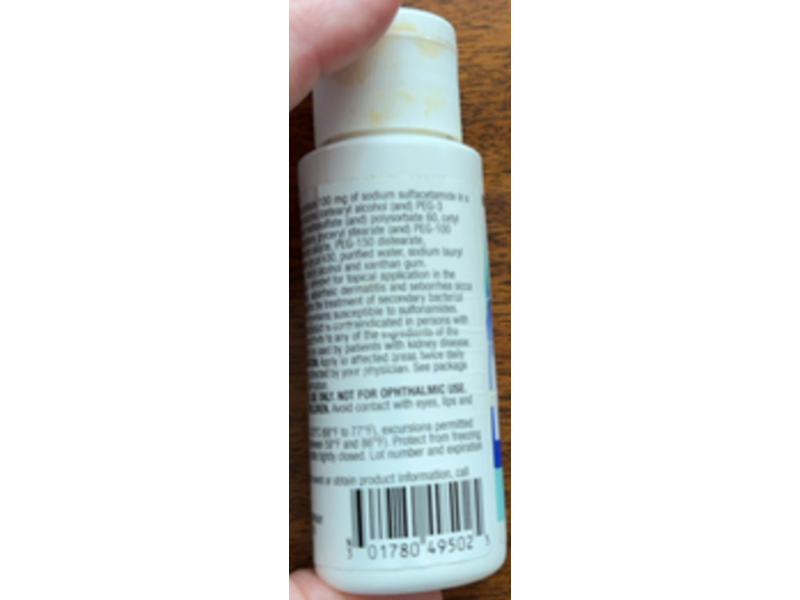 Ovace (sodium sulfacetamide) 10% Cream, 2 oz, Mission Pharmacal (Rx)