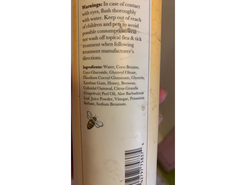 Burt's Bees for Dogs Soothing Hot Spot Shampoo, Apple Cider Vinegar & Aloe Vera, 16 fl oz/473 mL