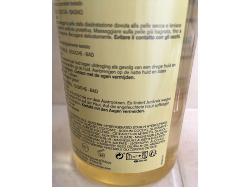 Uriage Eau Thermale Xemose Cleansing Soothing Oil, 34 fl oz/1L