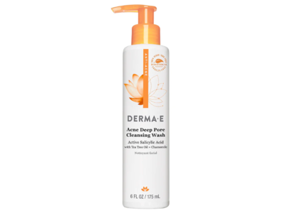 Derma E Acne Deep Pore Cleansing Wash, Salicylic Acid, 6 fl oz/175 mL