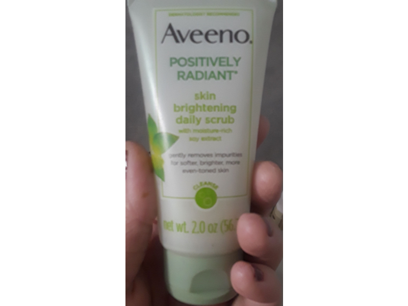 Aveeno Positively Radiant Skin Brightening Daily Scrub, 2 oz/56.7 g
