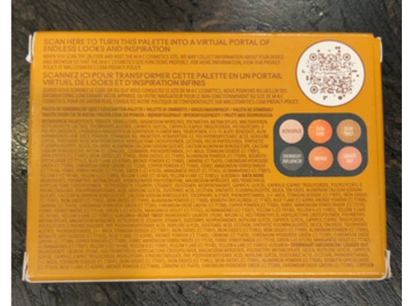 MAC Connect In Colour Eye Shadow Palette, Bronze Influence, 0.22 oz/6.25 g