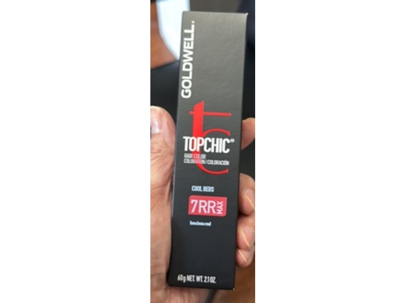 Goldwell Topchic Hair Color, 7RR MAX Luscious Red, 2.1 oz/60 g