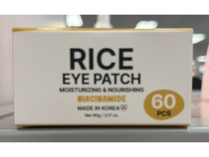 Bonnyhill Rice Eye Patch, Niacinamide, 3.17 oz/90 g, 60 Count