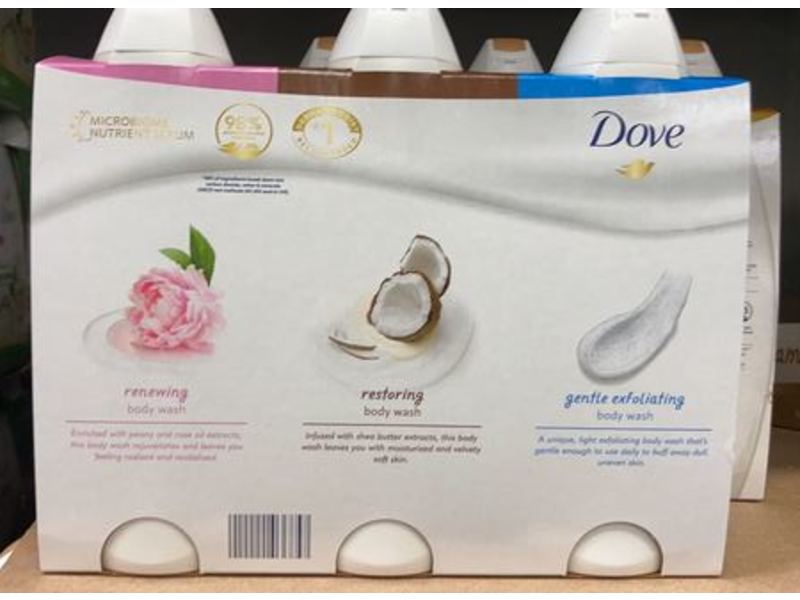 Dove Body Wash Variety Pack Gentle Body Wash, 24 fl oz