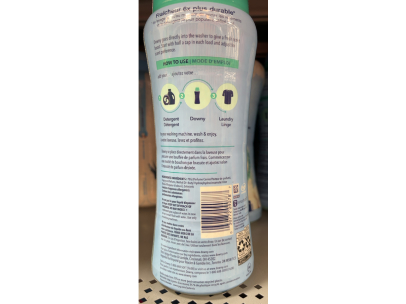 Downy In - Wash Scent Booster, Cool Cotton, 18.2 oz/515 g