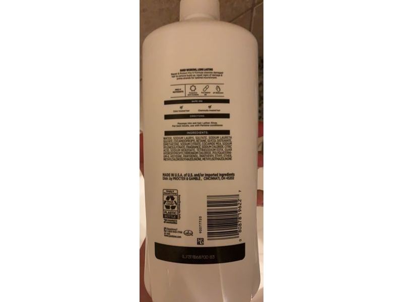 Pantene Pro-V Repair & Protect Shampoo, 36.2 fl oz/1071 mL