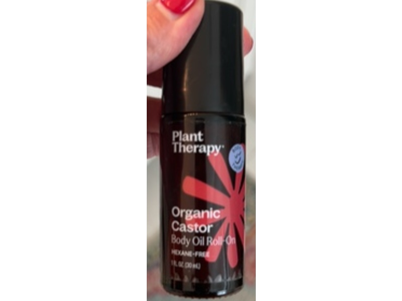 Plant Therapy Body Oil Roll-On, Organic Castor, 1 fl oz/30 mL