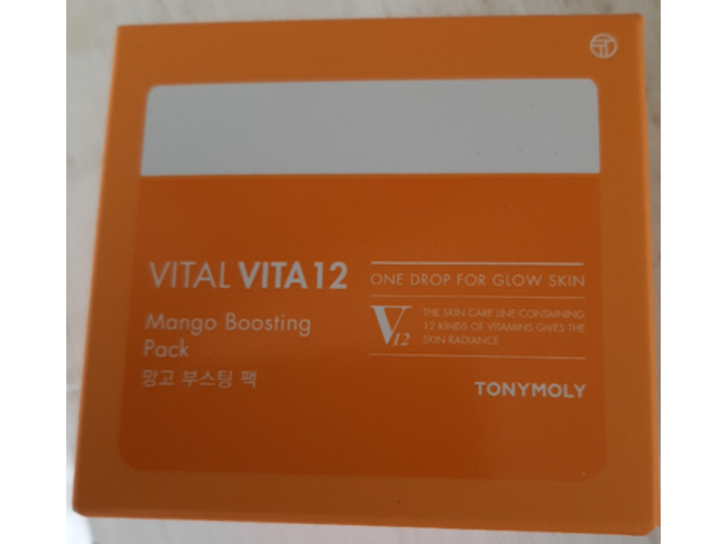 Tonymoly Vital Vita 12, Mango Boosting Pack, 3.38 fl oz/100 mL