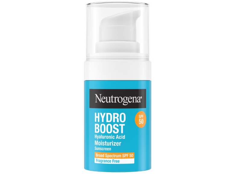 Neutrogena Hydro Boost Moisturizer Sunscreen, SPF 50, Fragrance Free, 0.5 fl oz/14 mL