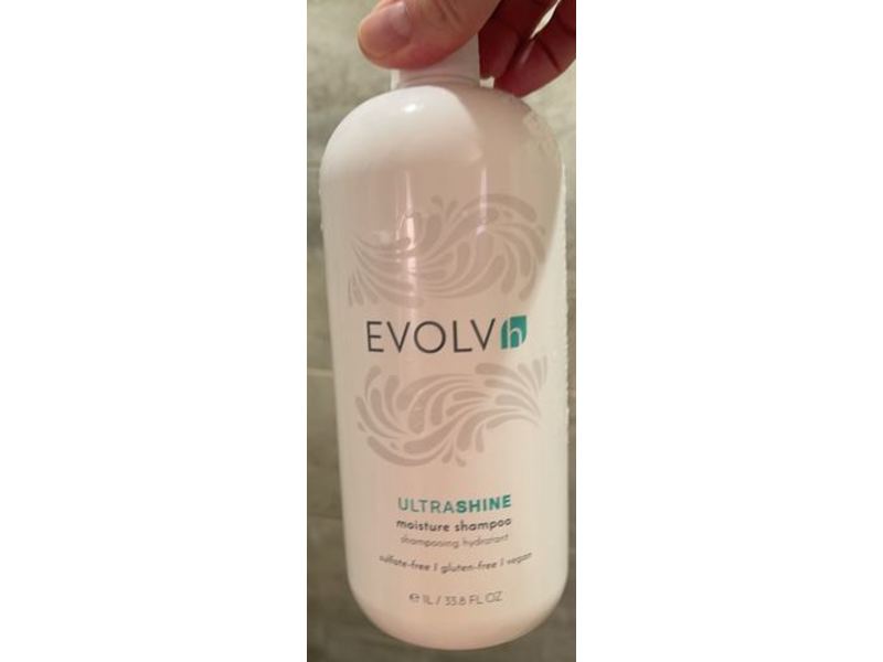 Evolvh Ultra Shine Moisture Shampoo, 33.8 fl oz/1 L