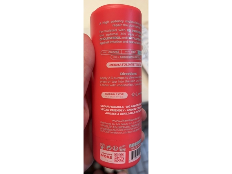 Vitamasques Barrier Repair Serum, 1.01 fl oz/30 mL