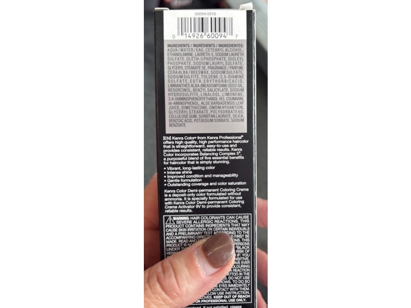 Kenra Color Demi-Permanent Coloring Cream, 7A, 2.05 oz/58.2 g