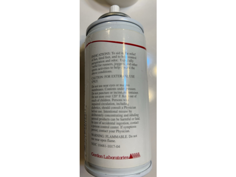 Gordon's No Five Spray Foot Powder, 4 oz/113 g