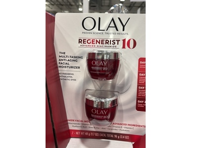 Olay Regenerist The Multi-Tasking Anti-Aging Moisturizer, 1.7 oz/48 g, Pack Of 2