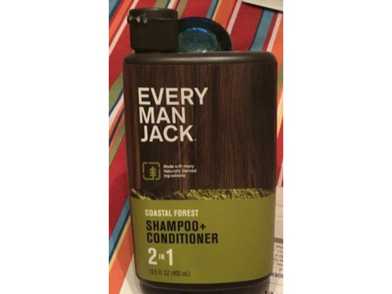 Every Man Jack Shampoo + Conditioner, Coastal Forest, 13.5 fl oz/400 mL
