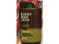 Every Man Jack Shampoo + Conditioner, Coastal Forest, 13.5 fl oz/400 mL - thumbnail 2