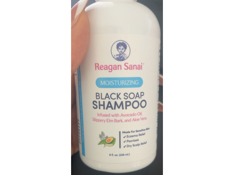Reagan Sanai Black Soap Shampoo, Avocado Oil, Slippery Elm Bark & Aloe Vera, 8 fl oz/236 mL