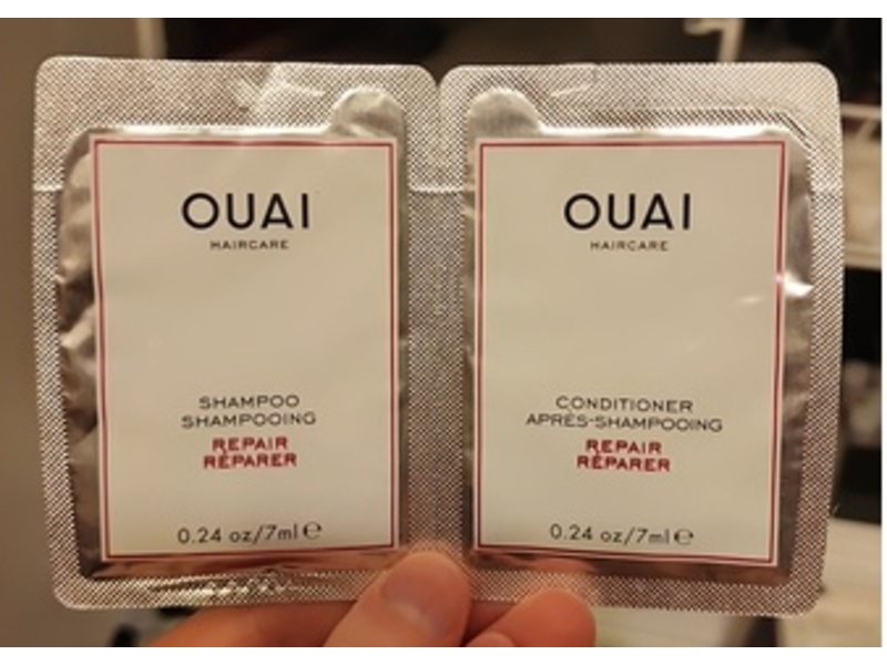 Ouai Haircare Repair Shampoo + Comditioner, 0.24 fl oz/7 mL