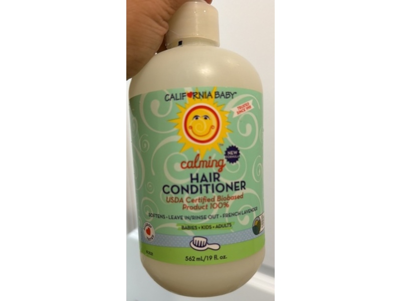 California Baby Hair Conditioner, Calming, 19 fl oz/562 mL
