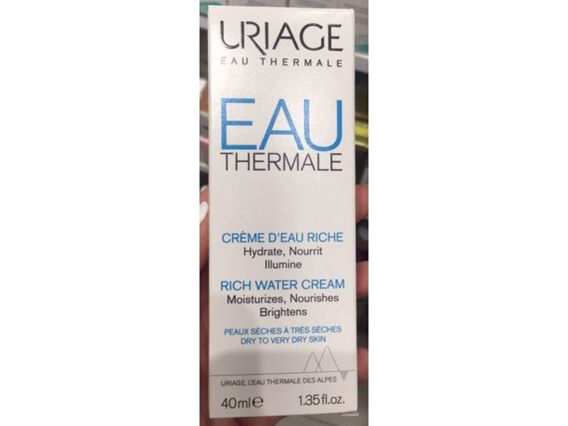 Uriage Eau Thermale Rich Water Cream, 1.35 fl oz/40 mL