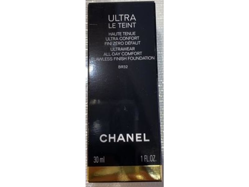 Chanel Ultrawear All-Day Comfort Flawless Finish Foundation, BR32, 1 fl oz/30 mL