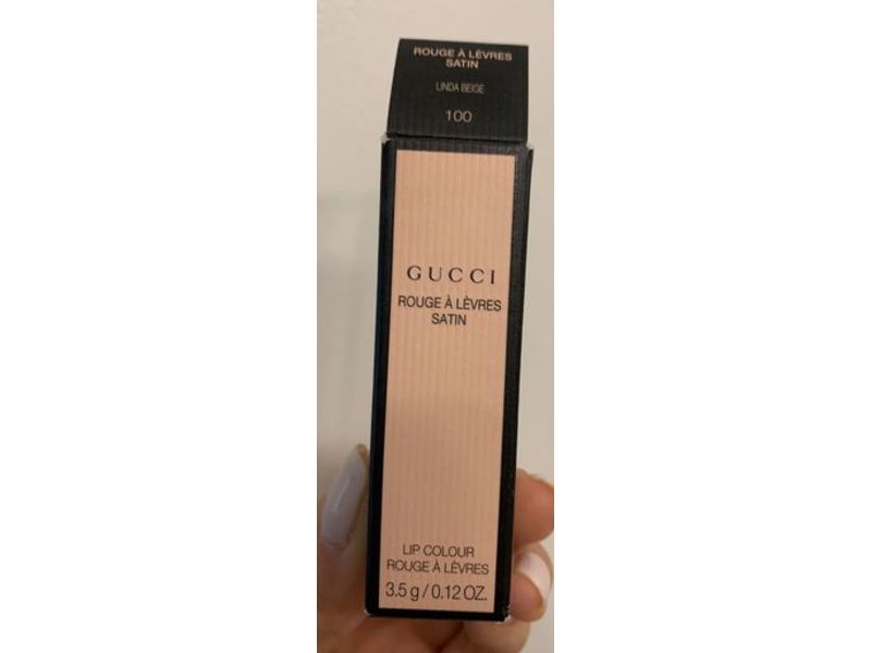 Gucci Rouge A Levres Satin Lipstick, 100 Linda Beige, 0.12 oz/3.5 g