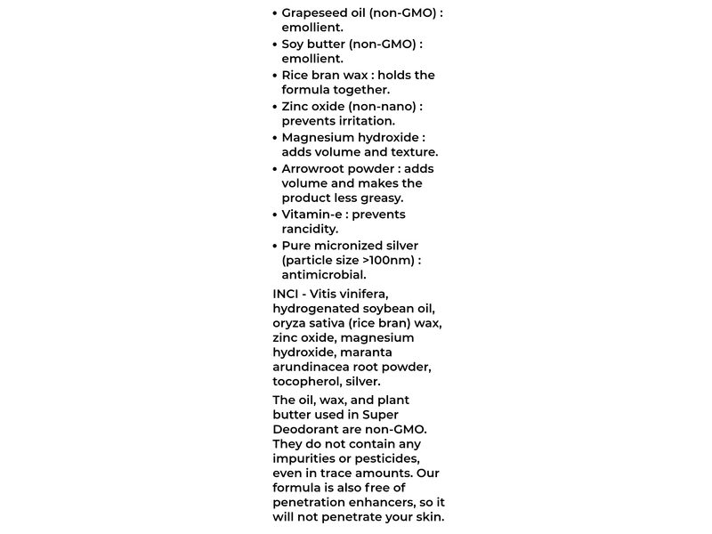 Super Deodorant Whole Body Deodorant, 1.4 oz/40 g