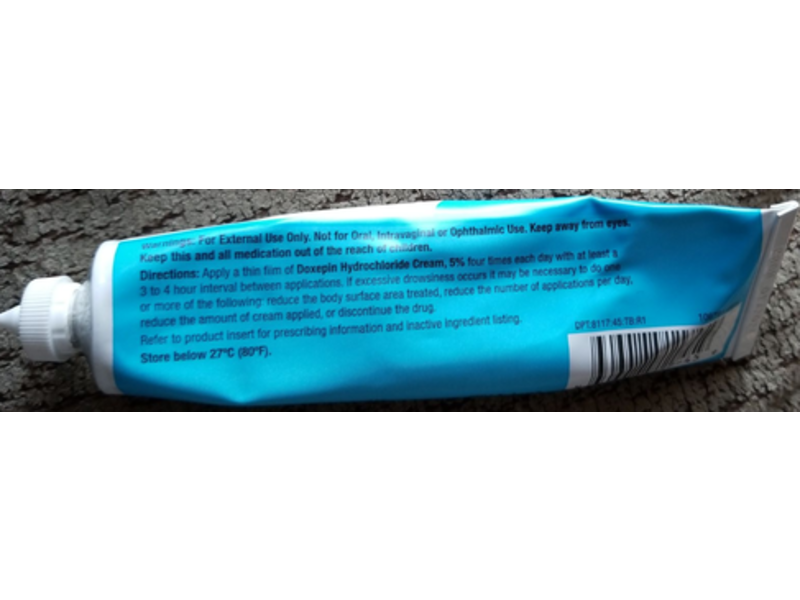 Doxepin Hydrochloride Cream 5%, 45 g, Mylan Inc (RX)