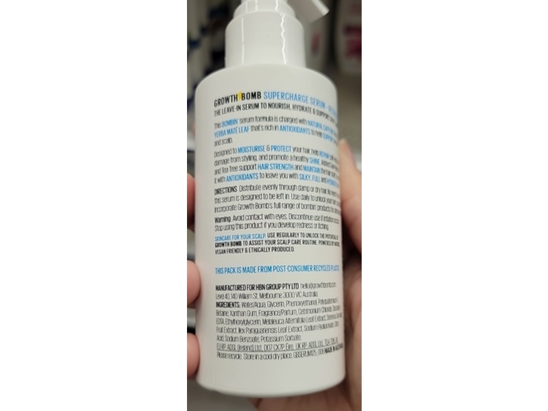 Growth Bomb Recover & Repair Supercharge Serum, 4.23 fl oz/125 mL