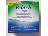 Abbvie Refresh Tears Carboxymethylcellulose Sodium Ophthalmic Drops, 5 Count - thumbnail 2