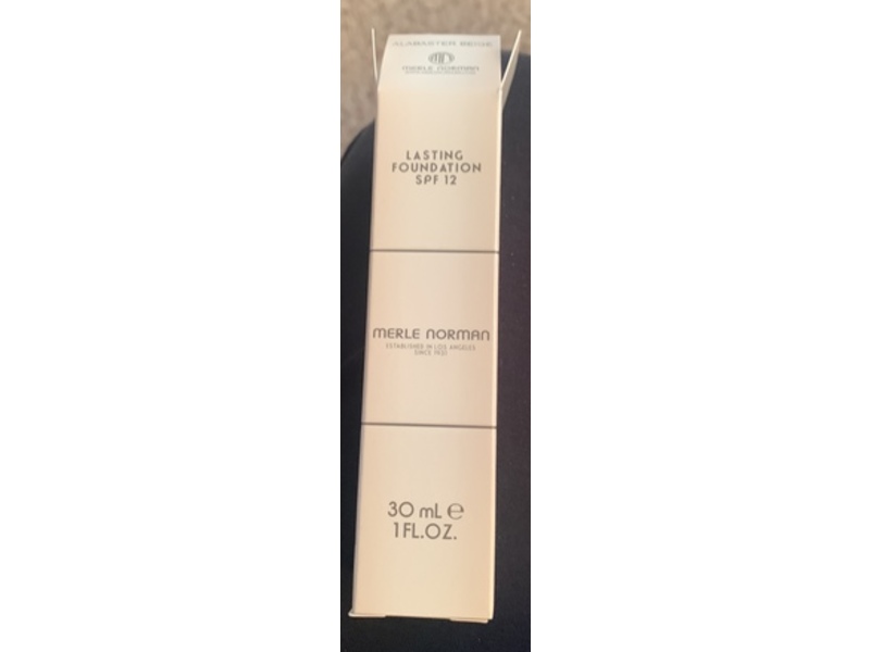 Merle Norman Lasting Foundation, Alabaster Beige, SPF 12, 1 fl oz/30 mL