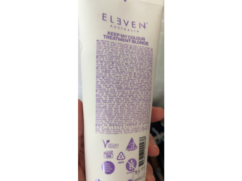 Eleven Australia Keep My Colour Treatment Blonde, 6.8 fl oz/200 mL