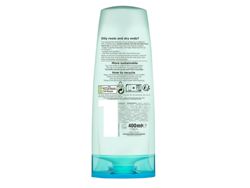 L'Oreal Paris Elvive Extraordinary Clay Re-Balancing Conditioner, 400 mL