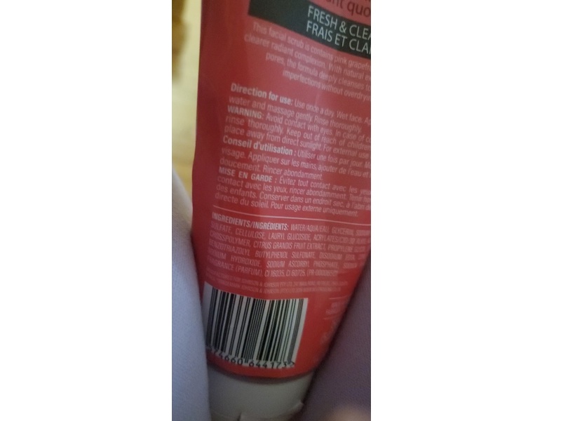 Neutrogena Fresh & Clear Daily Exfoliator, Pink Grapefruit, 5.07 fl oz/150 mL