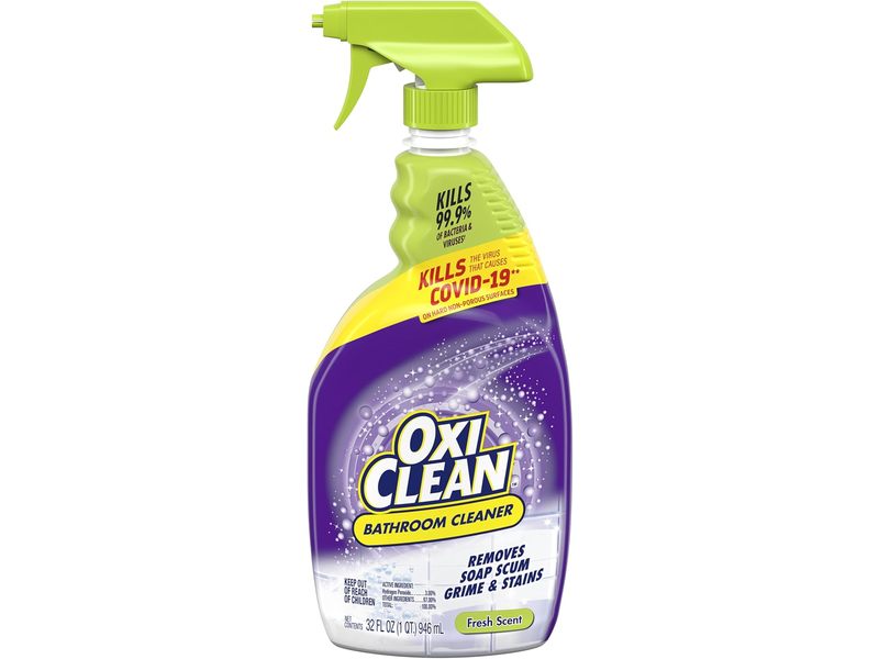 OxiClean Bathroom Cleaner, Fresh Scent, 32 fl oz/946 mL